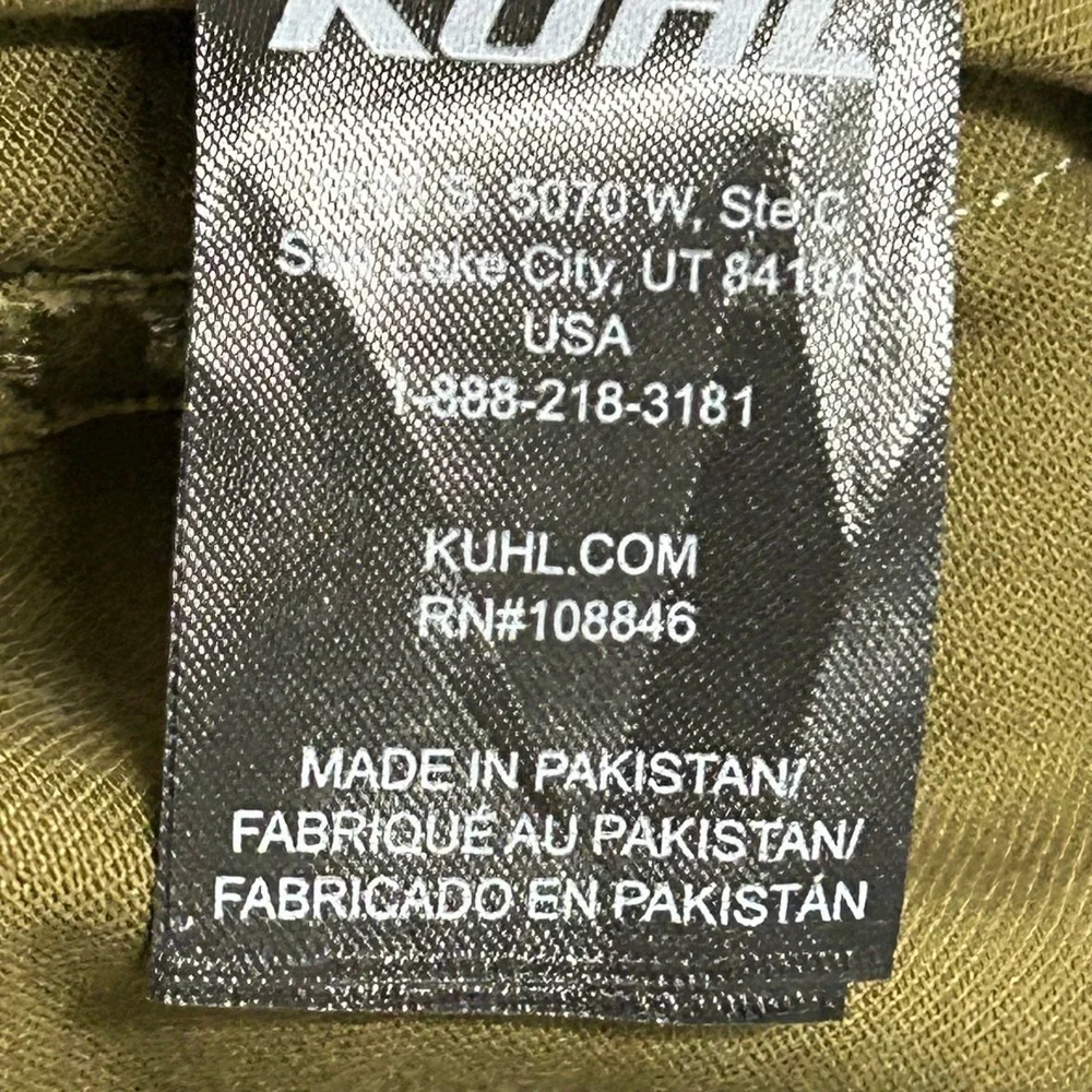 Kuhl Shorts Womens Size 8 Olive Green Stretch Outdoor Hiking Utility Casual